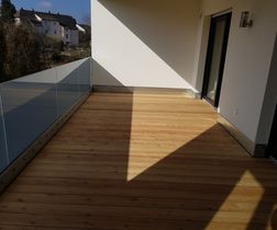 Balkon, Holzverkleidung
